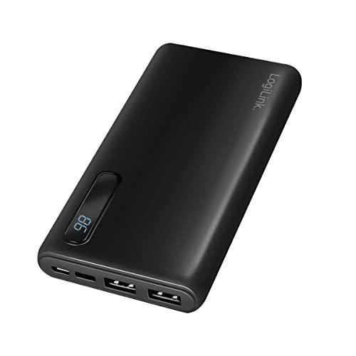 LogiLink PA0280 - Powerbank (10000 mAh, 2 USB, 2 x USB