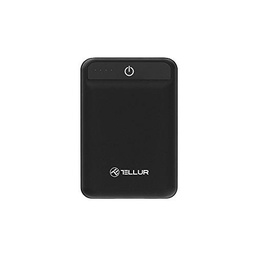 TELLUR TLL158101 Batería Externa compacta de 10000 mAh, Negro