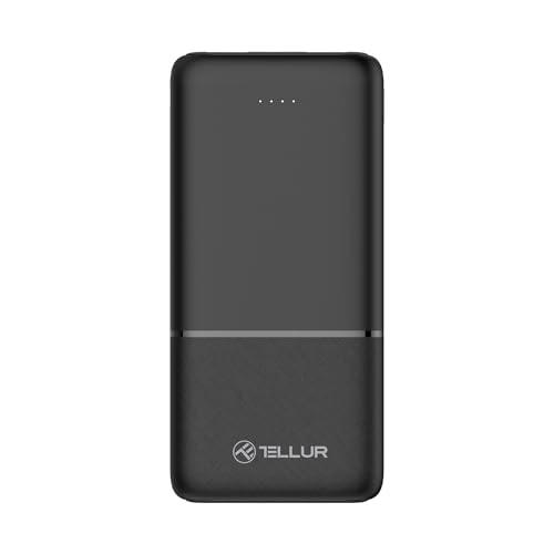 Tellur Batería Externa de 10.000 mAh, 2 Puertos USB+USB-C+MicroUSB