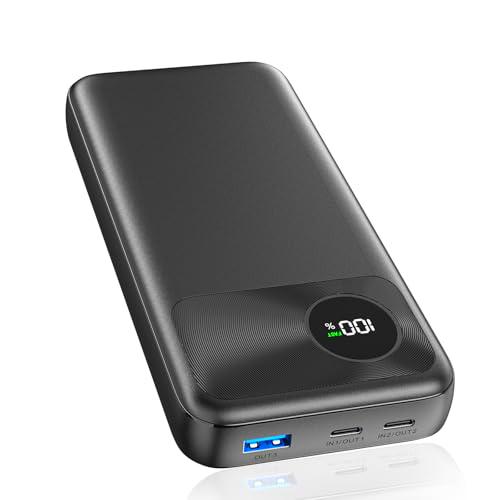 Batería Externa 20000mAh Power Bank - A ADDTOP 22,5W Carga Rápida Power Bank PD3.0QC4.0 USB C Cargador Portátil con Pantalla LED Digital y 3 Outputs para Smartphone Tablets