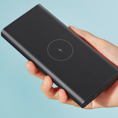 Xiaomi Power Bank 10W 10000 Wireless Black - Bateria Externa Carga Rápida | Cargador Portátil Inalámbrico USB-C y USB-A | Cargador Batería Externa Extrarápida hasta 3 Dispositivos | Color Negro