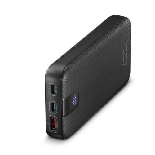 Hama PD 20 - Batería Externa de 20 W [Power Bank 20000 mAh] [Batería portátil PD 3.0 &amp; QC 3.0]