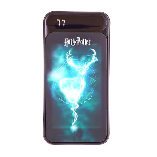 WONDEE Harry Potter Cargador portátil, batería Externa de 10,000 mAh Harry Potter con luz LED Efecto Patronus