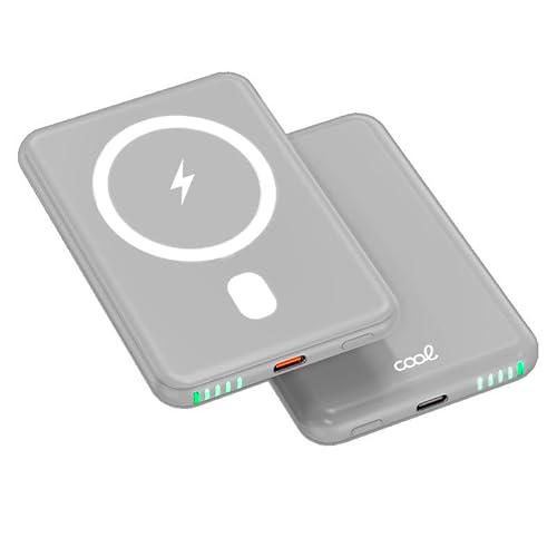 Bateria Externa Universal MAGNÉTICA Power Bank Qi 5000 mAh Cool Gris