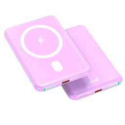 Bateria Externa Universal MAGNÉTICA Power Bank Qi 5000 mAh Cool Violeta
