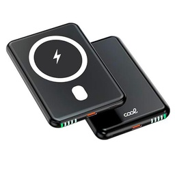 Bateria Externa Universal MAGNÉTICA Power Bank Qi 5000 mAh Cool Negro