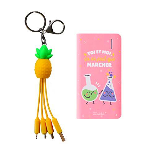 WONDEE Universal Charger 3 in 1 Pineapple + Powerbank 4.000Mah Marcher