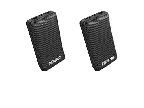 EVEREADY - Lote de 3 baterías externas de 10000 mAh + Cable USB-A/Micro-USB