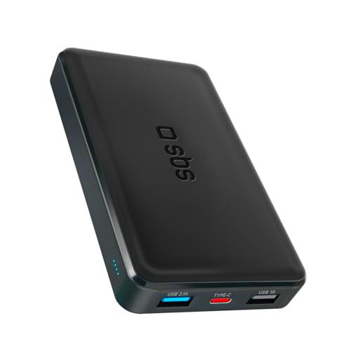 SBS PowerBank 10K Slim, 10.000 mAh, Carga rápida, Carga Inteligente (IC)