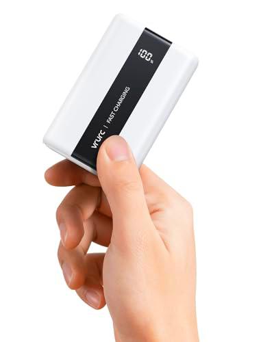 VRURC 20000mAh Power Bank, 22.5W Carga Rapida Mini Batería Externa PD 3.0 &amp; QC 4.0 USB C Cargador Portatil compacta con 3 Entrada &amp; 4 Salida Compatible con iPhone Samsung