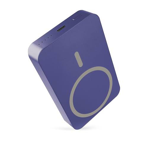 EMOS - Powerbank 10.000 mAh WI 1046 con imán - Batería Externa magnética con passthrough y Carga inalámbrica