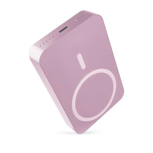 EMOS - Powerbank 10.000 mAh WI 1046 con imán - Batería Externa magnética con passthrough y Carga inalámbrica