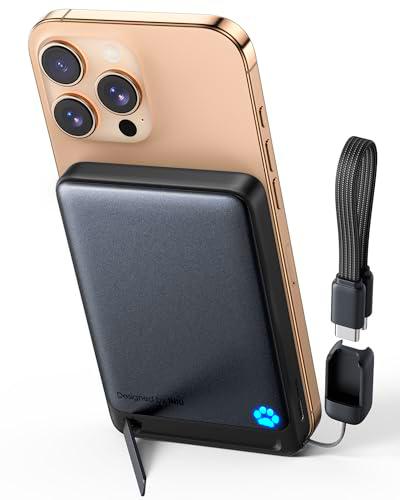 INIU Qi2-Certificado Bateria Externa para Magsafe, 10000mAh 45W Cable PD Rapida Carga Rápida