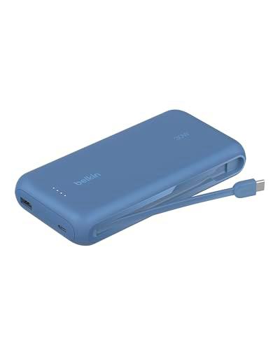 Belkin BoostCharge Batería Externa 20K, Carga rápida y Cable Integrado (PD 30 W)