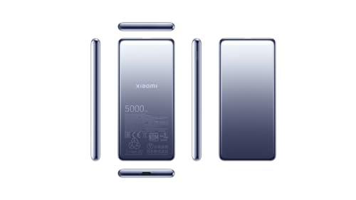 Xiaomi Ultra Slim Power Bank 5000mAh GL, Power Bank con Carga rápida bidireccional USB Type-C