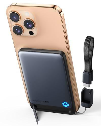 INIU Power Bank, Qi2 Certificado 5000mAh 20W PD Magnético Bateria Externa