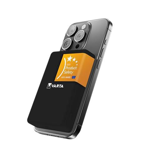 VARTA Batería Externa 5.000mAh, Power Bank inalámbrico magnético