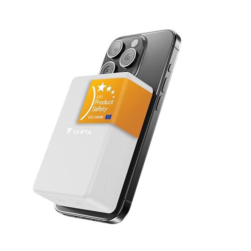 VARTA Batería Externa 10.000mAh, Power Bank inalámbrico magnético