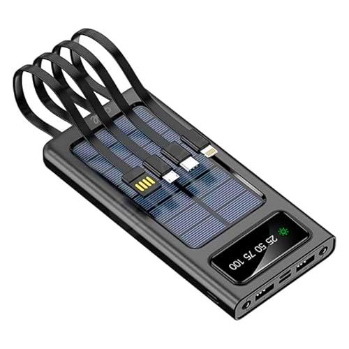 Bateria Externa Universal Power Bank 10.000 mAh + Panel Solar Cool (4 Conexiones) Negro