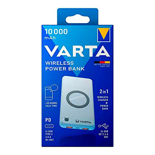 Banco de energía inalámbrico 10.000mAh, Entrada 100/240V