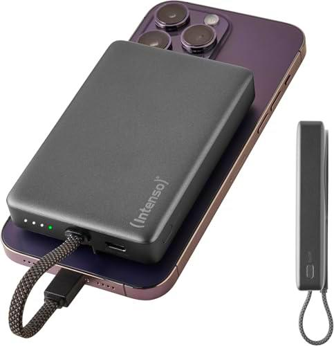 Intenso MC10000 - Batería Externa con Parte Trasera magnética y Cable USB-C Integrado
