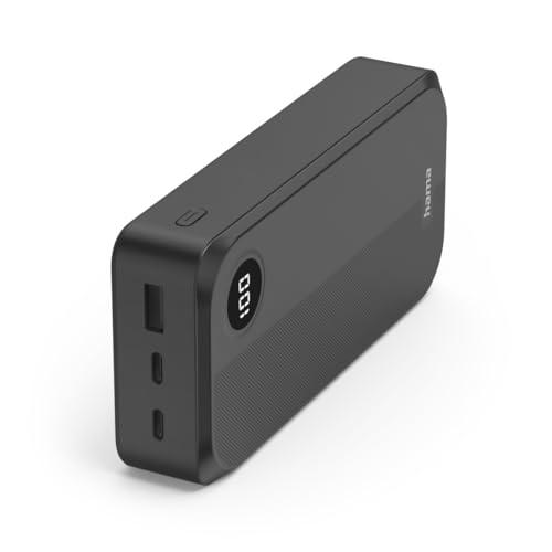Hama - Batería Externa (2 USB-C, 1 USB-A, Power Bank Compact