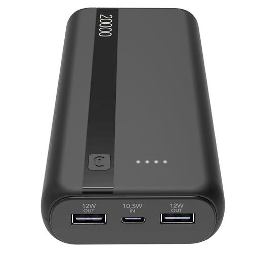 Cellularline - Power Bank 20000 - Capacidad: 20000 mAh