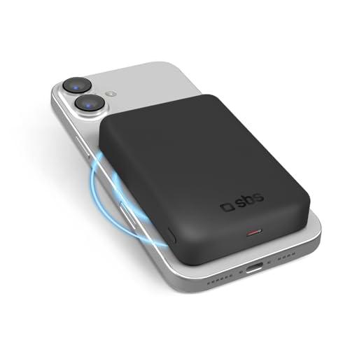SBS Qi2 Power mag 10K, Batería Externa 10000mAh, Carga Wieless Qi2 15W